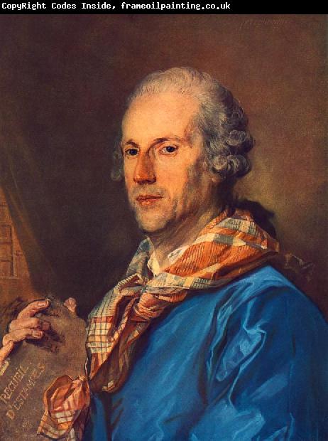PERRONNEAU, Jean-Baptiste Portrait of Charles le Normant du Coudray af
